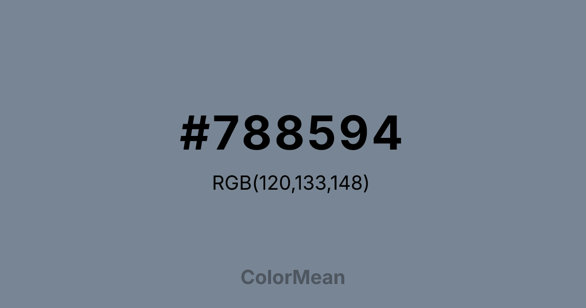 #788594 color swatch