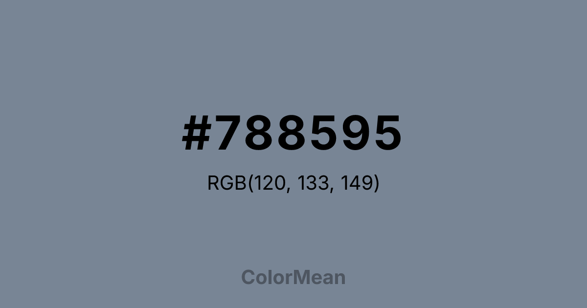 #788595 color swatch