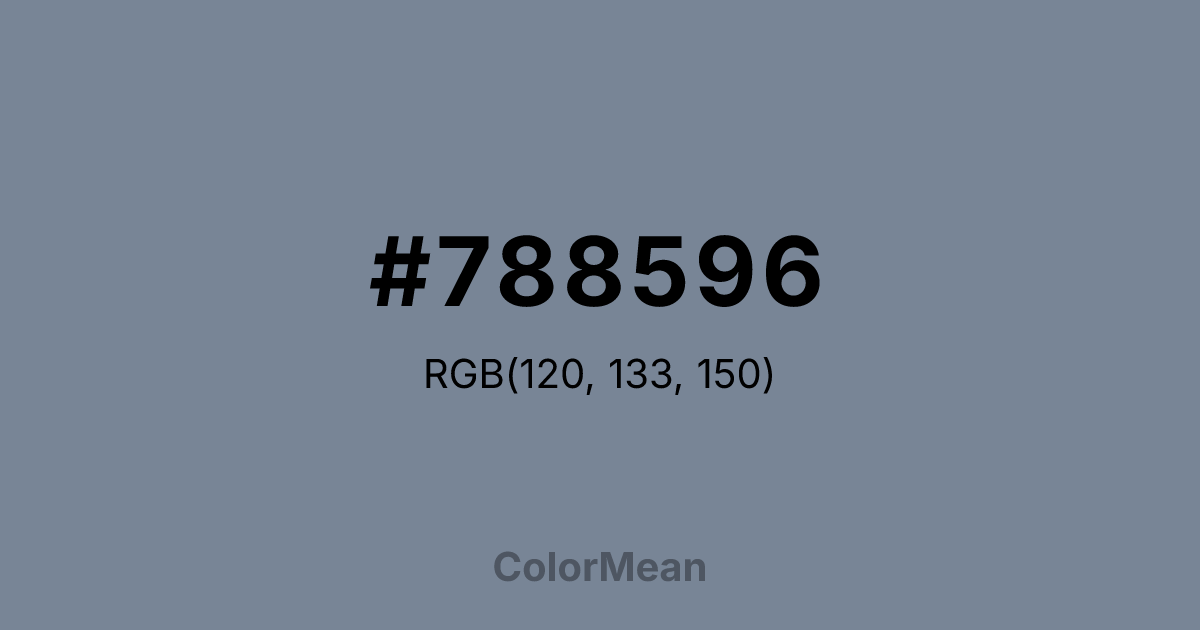 #788596 color swatch