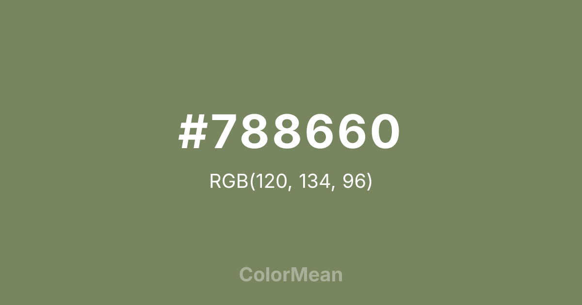 #788660 color swatch