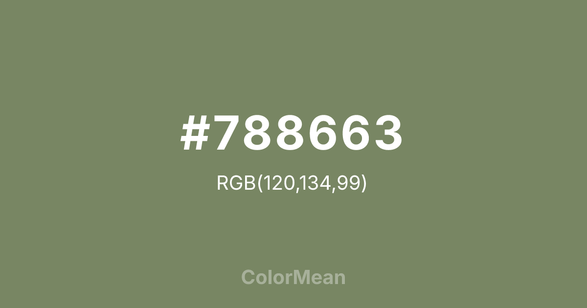 #788663 color swatch