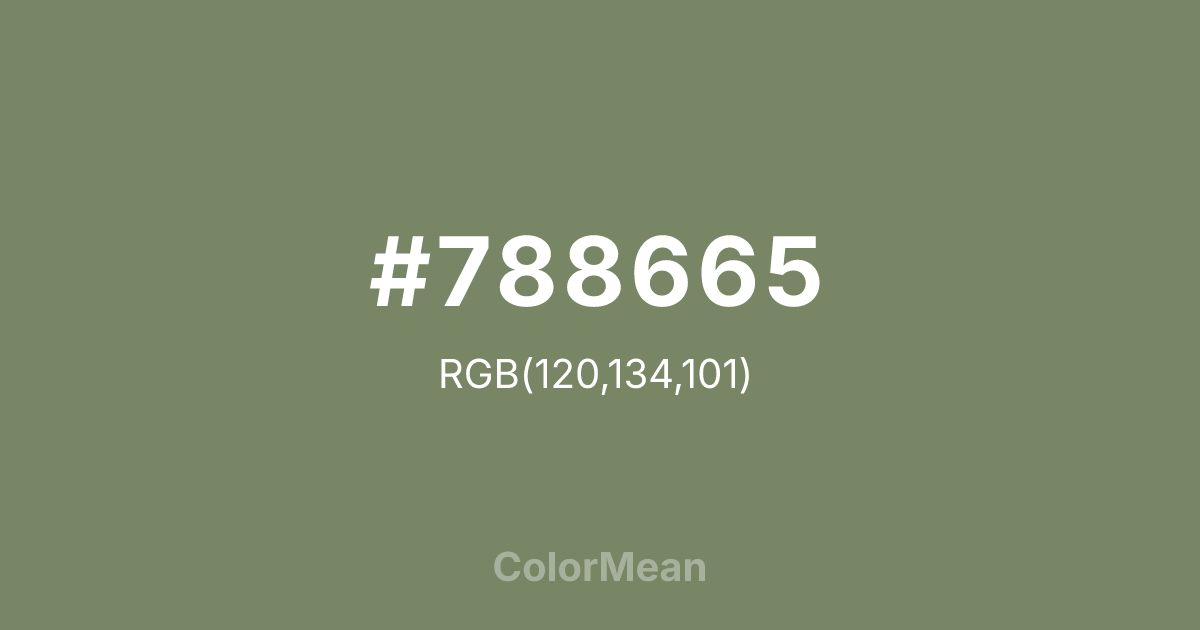 #788665 color swatch