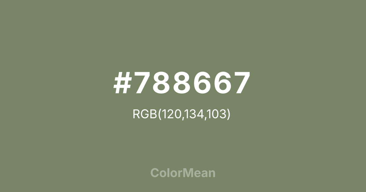 #788667 color swatch