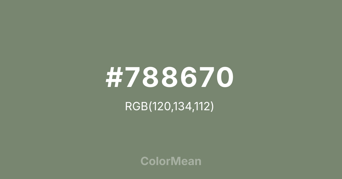 #788670 color swatch