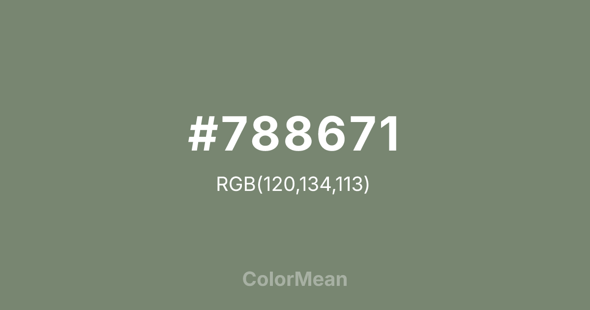 #788671 color swatch