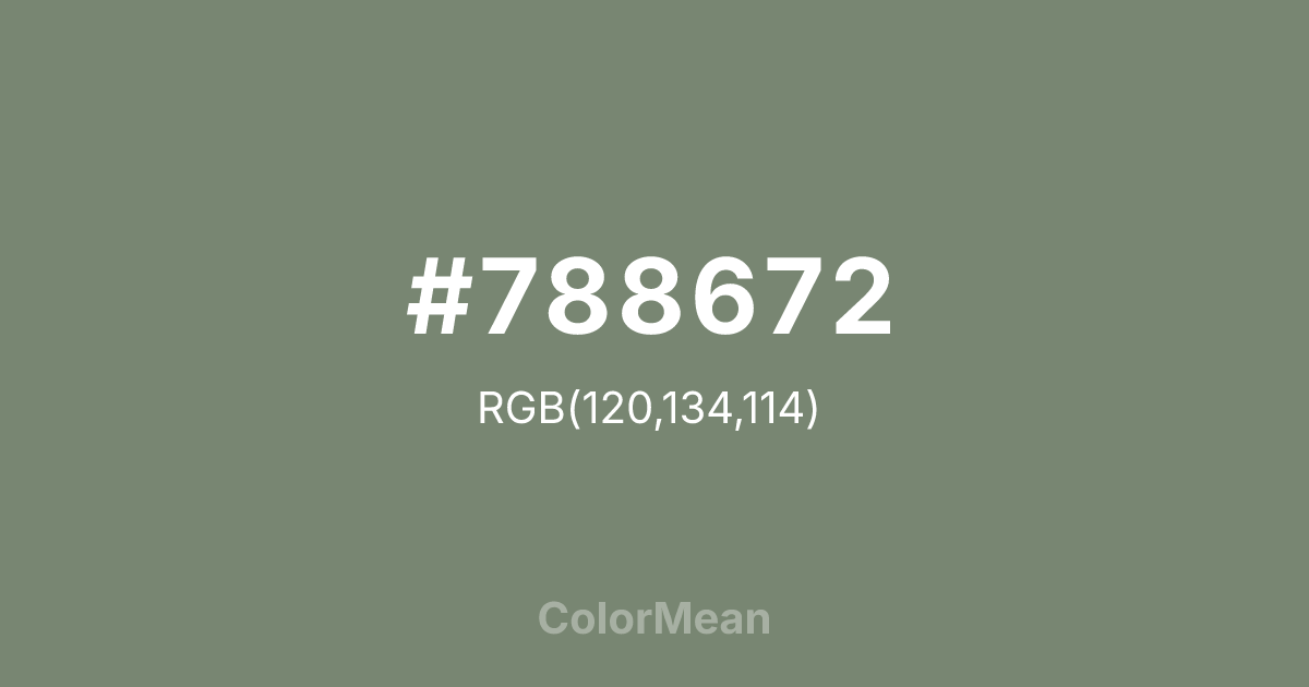 #788672 color swatch
