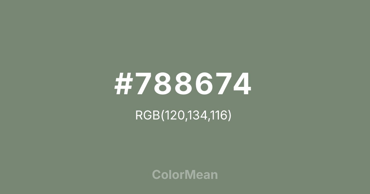 #788674 color swatch