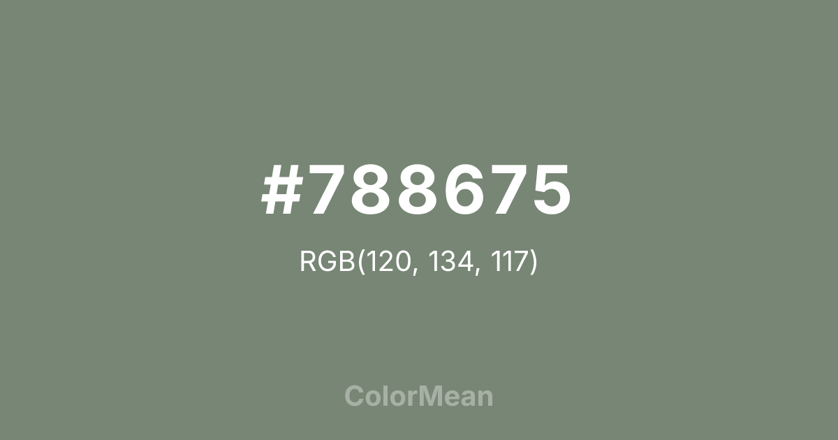 #788675 color swatch