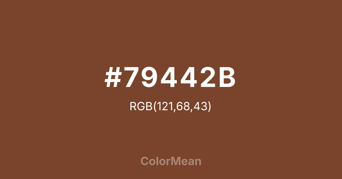 #79442B color swatch