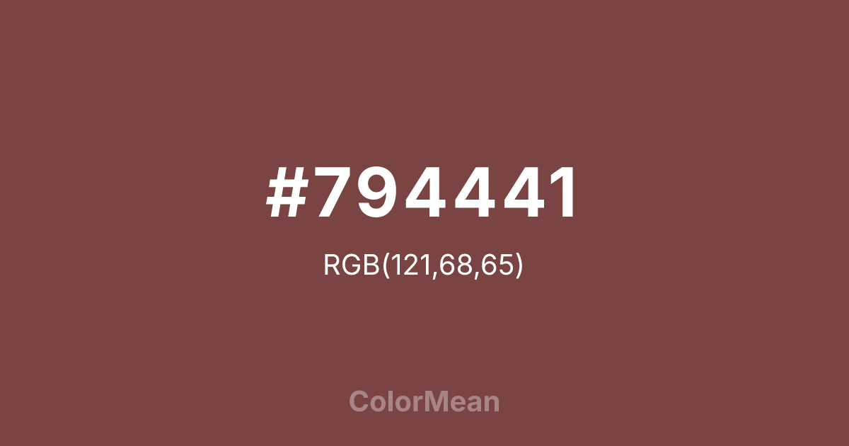 #794441 color swatch
