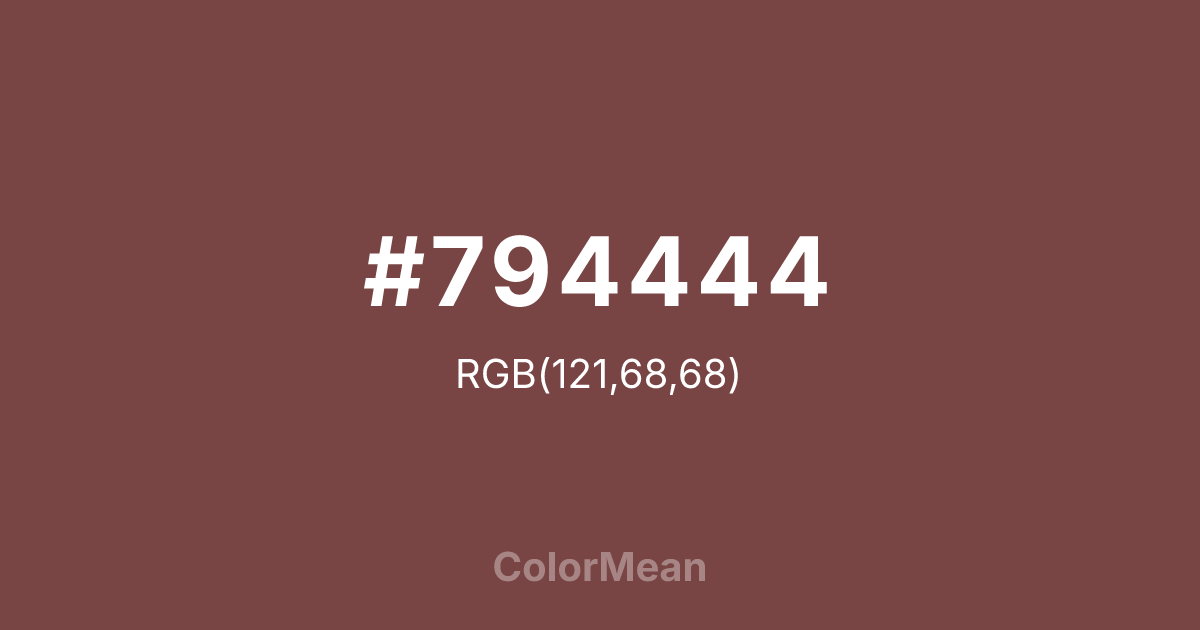 #794444 color swatch