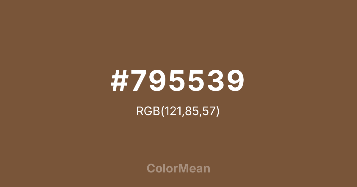 #795539 color swatch
