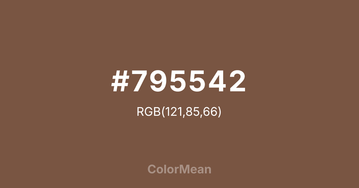 #795542 color swatch