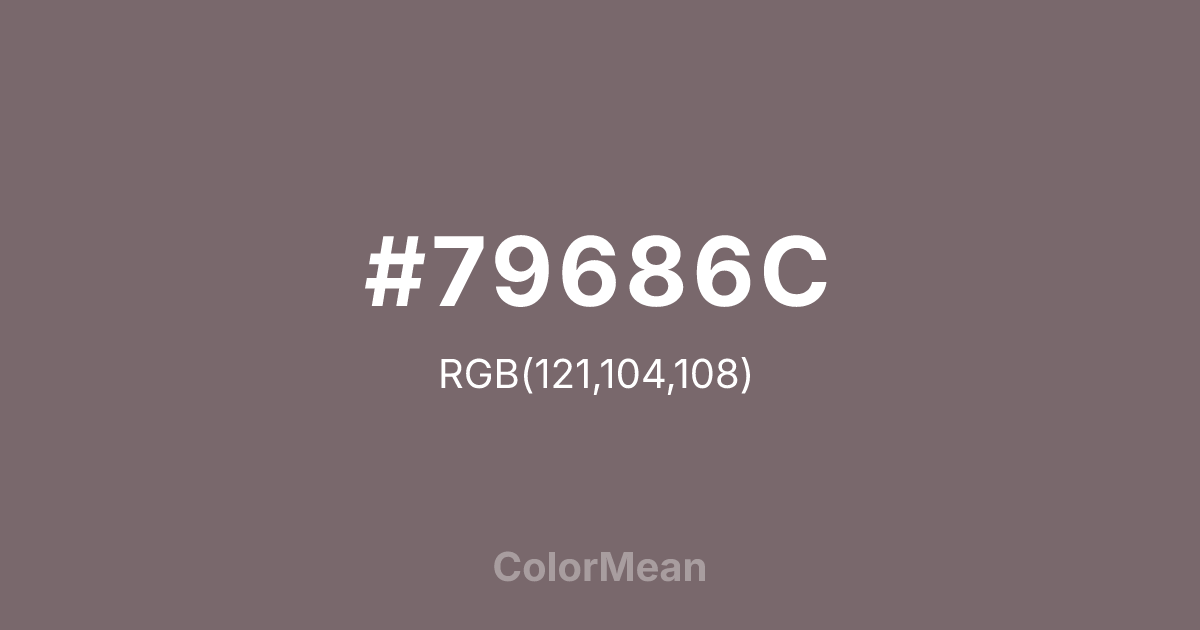 #79686C color swatch