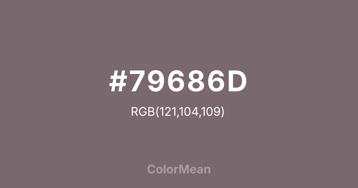 #79686D color swatch