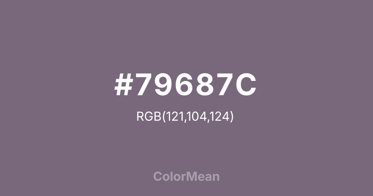 #79687C color swatch