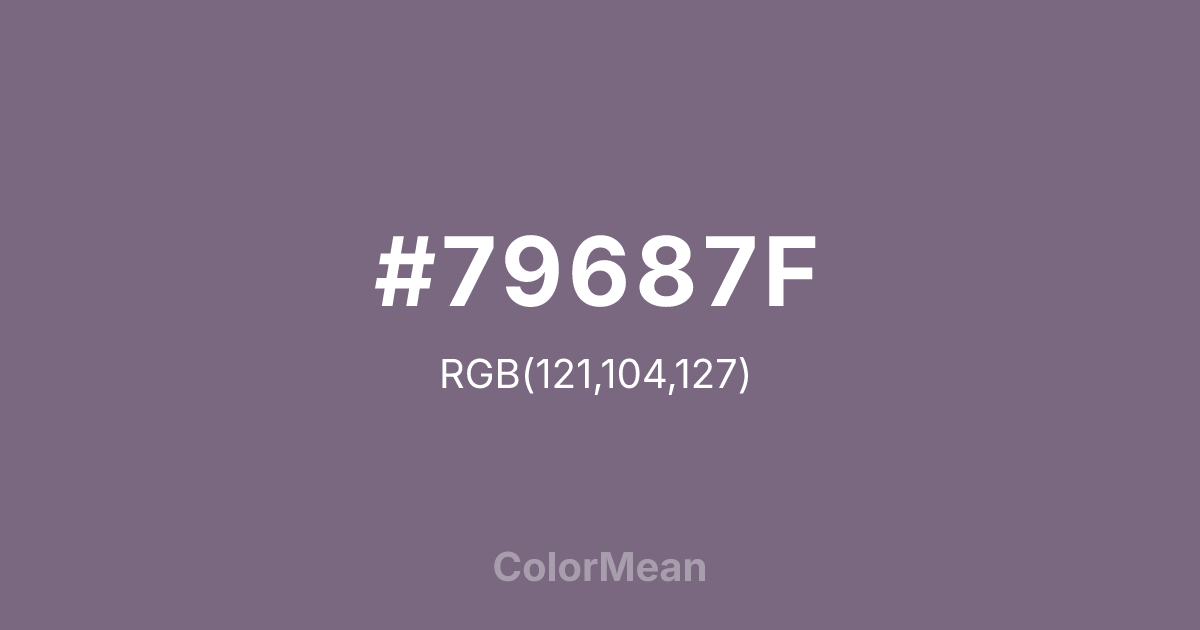 #79687F color swatch