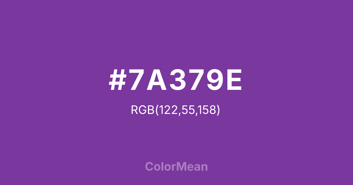#7A379E color swatch