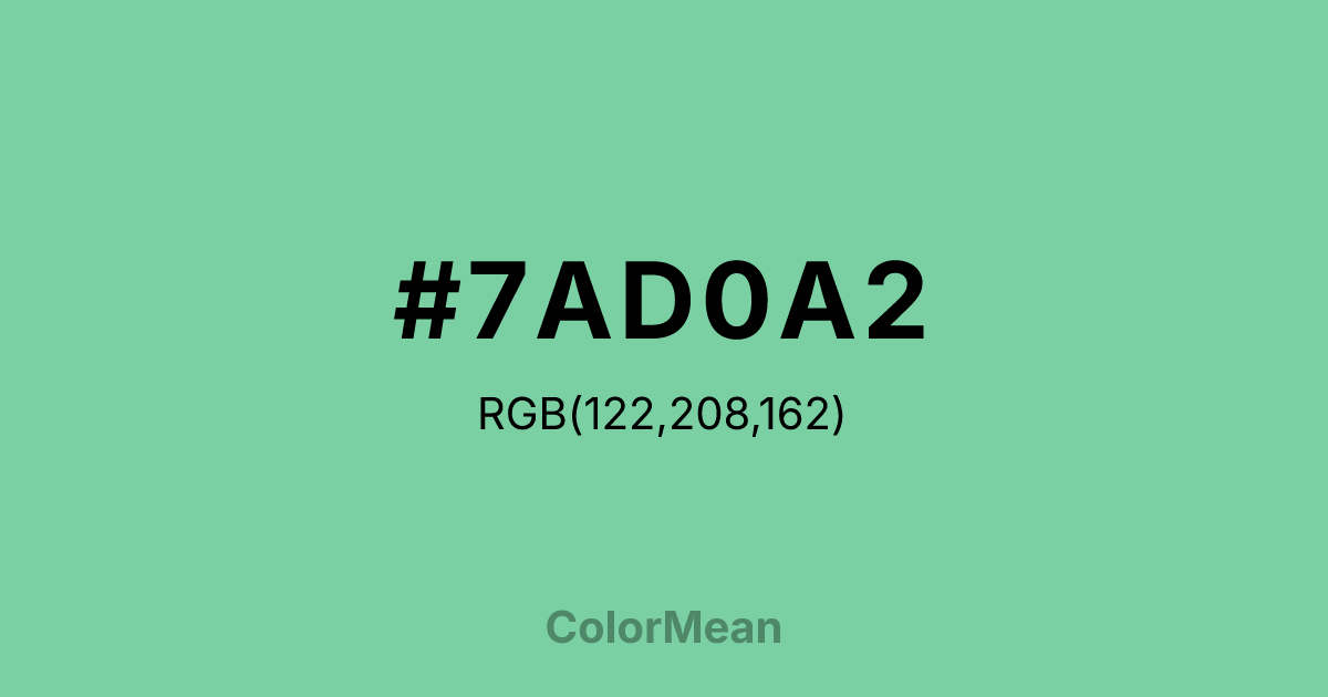 #7AD0A2 color swatch
