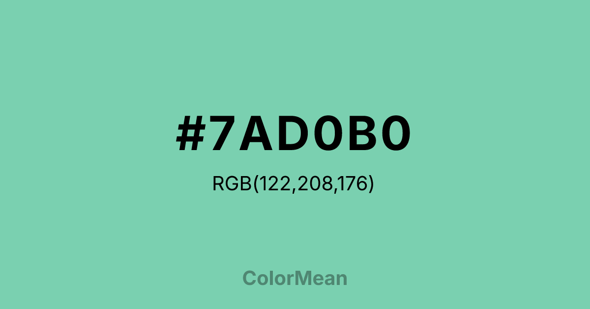 #7AD0B0 color swatch