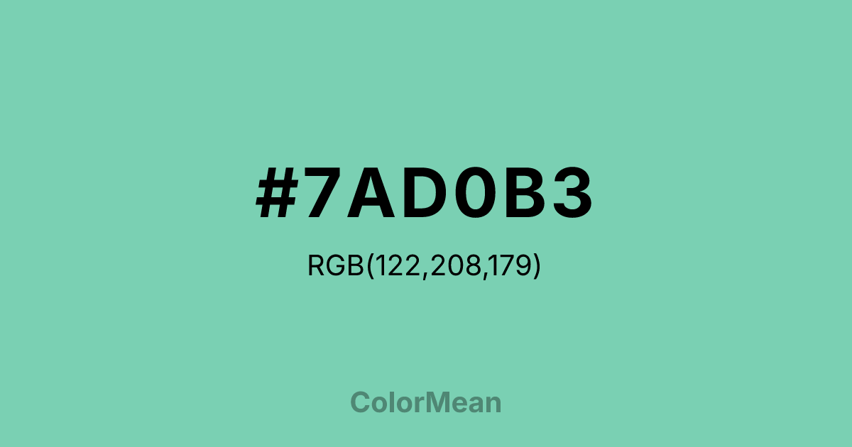 #7AD0B3 color swatch