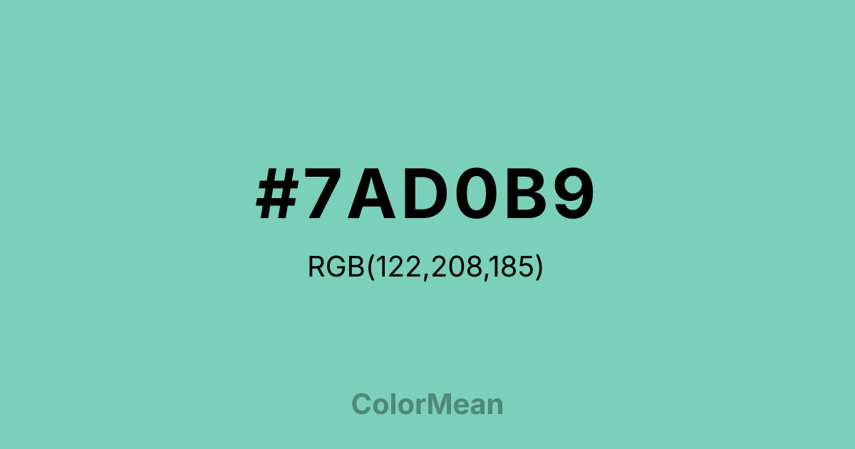#7AD0B9 color swatch
