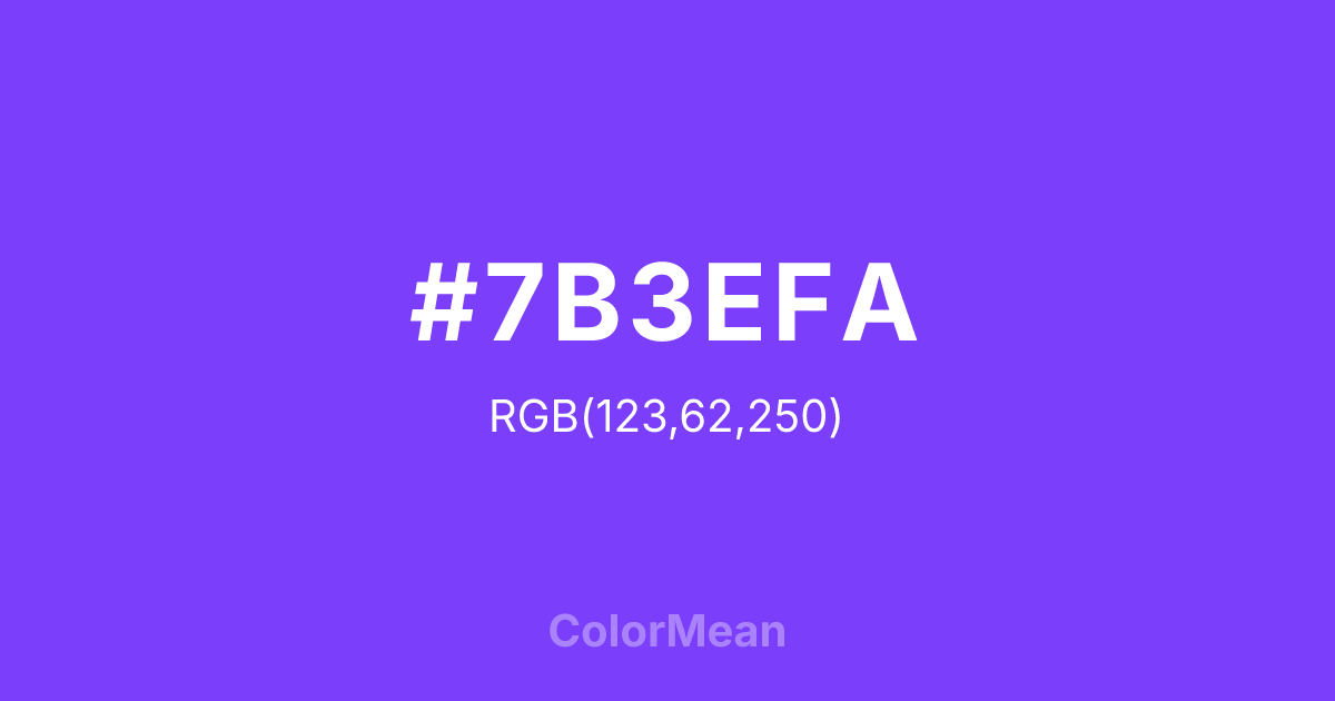 #7B3EFA color swatch