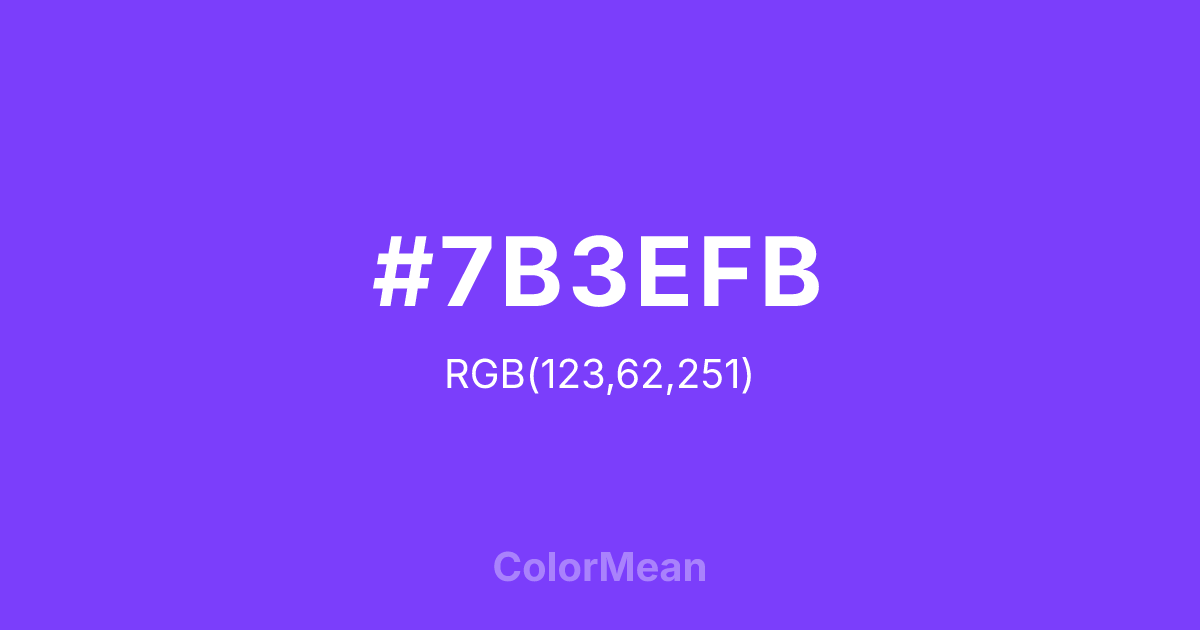 #7B3EFB color swatch