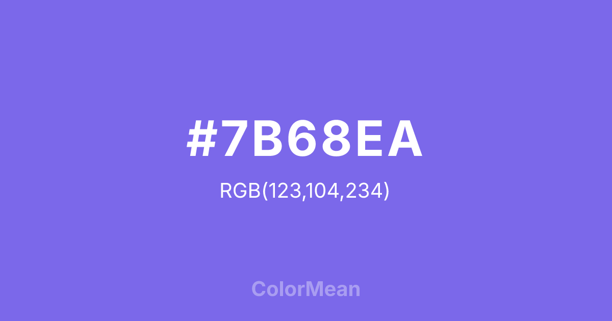 #7B68EA color swatch