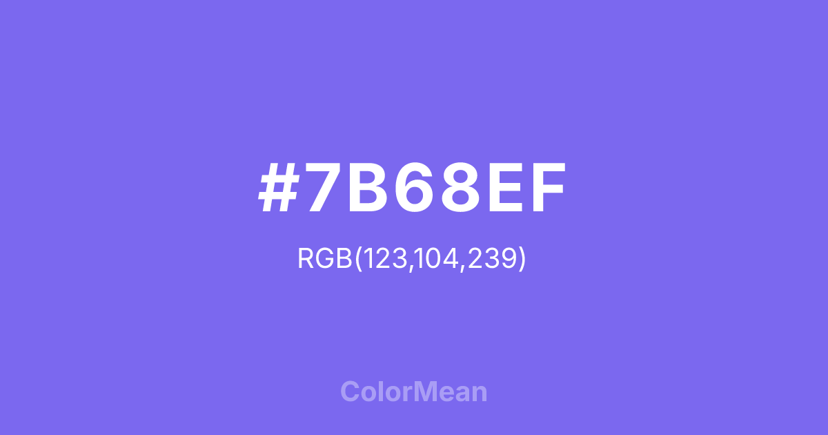#7B68EF color swatch