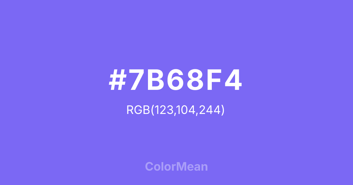 #7B68F4 color swatch
