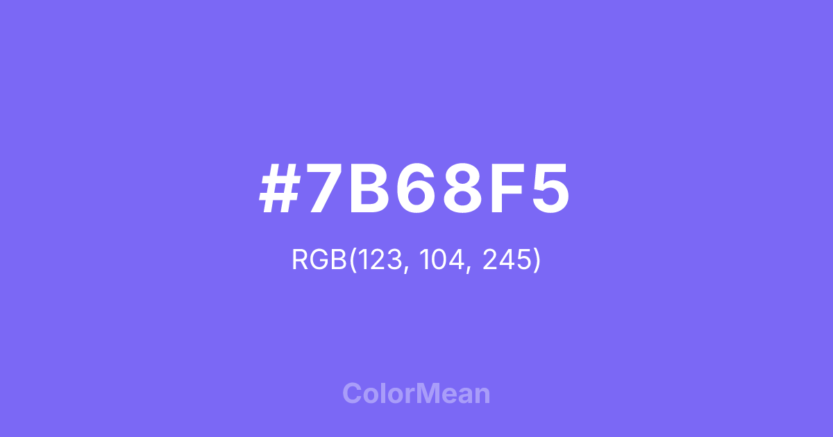 #7B68F5 color swatch