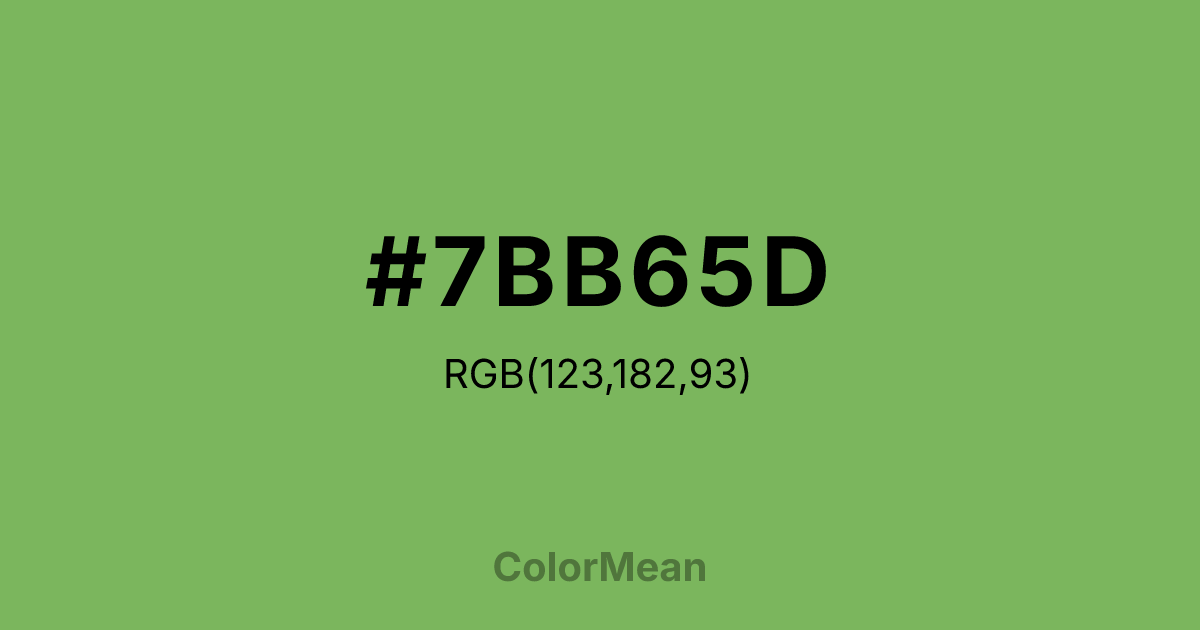 #7BB65D color swatch