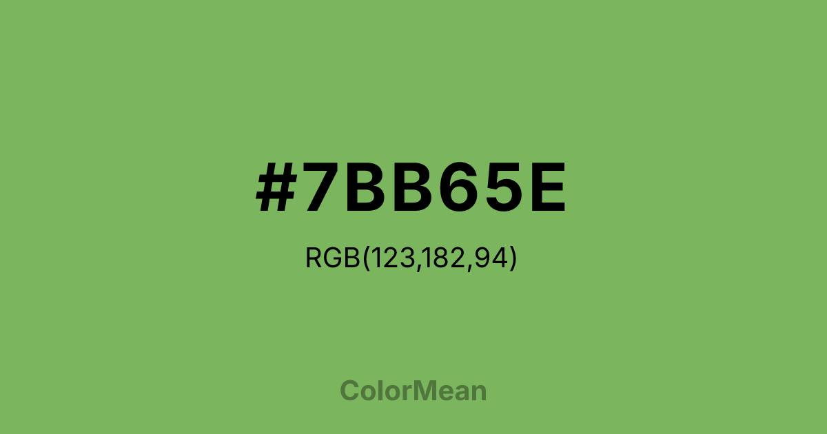 #7BB65E color swatch