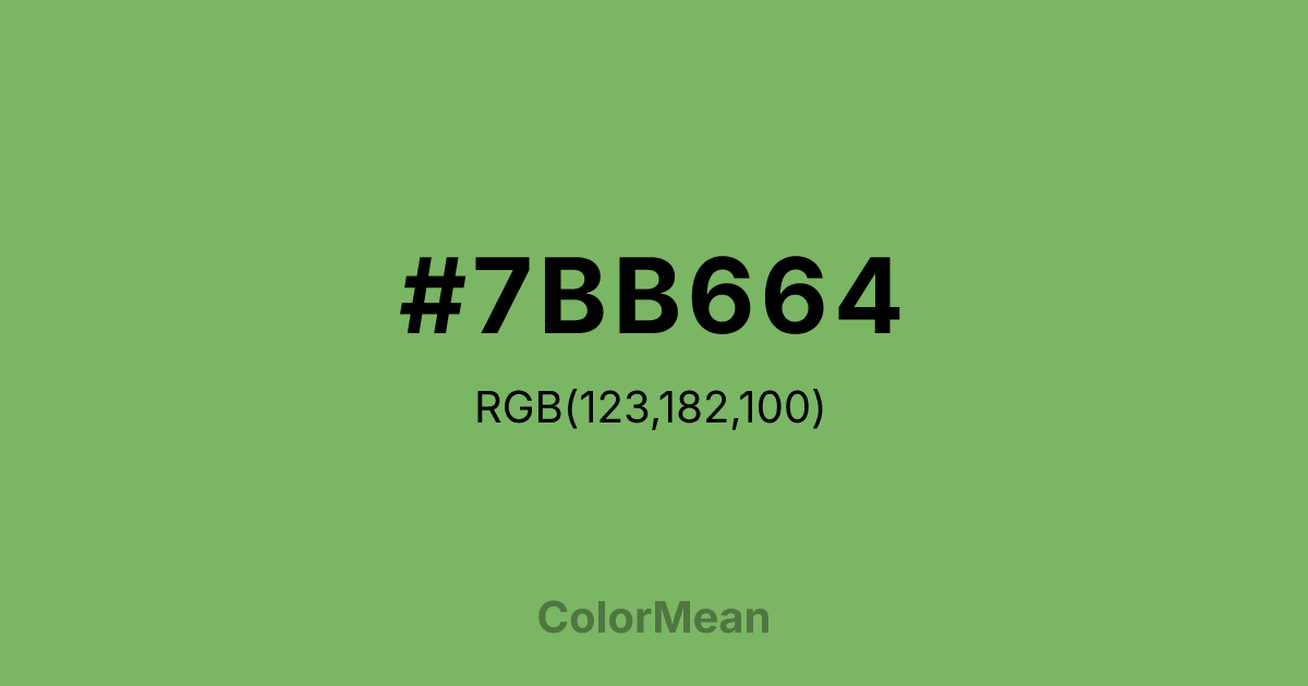 #7BB664 color swatch