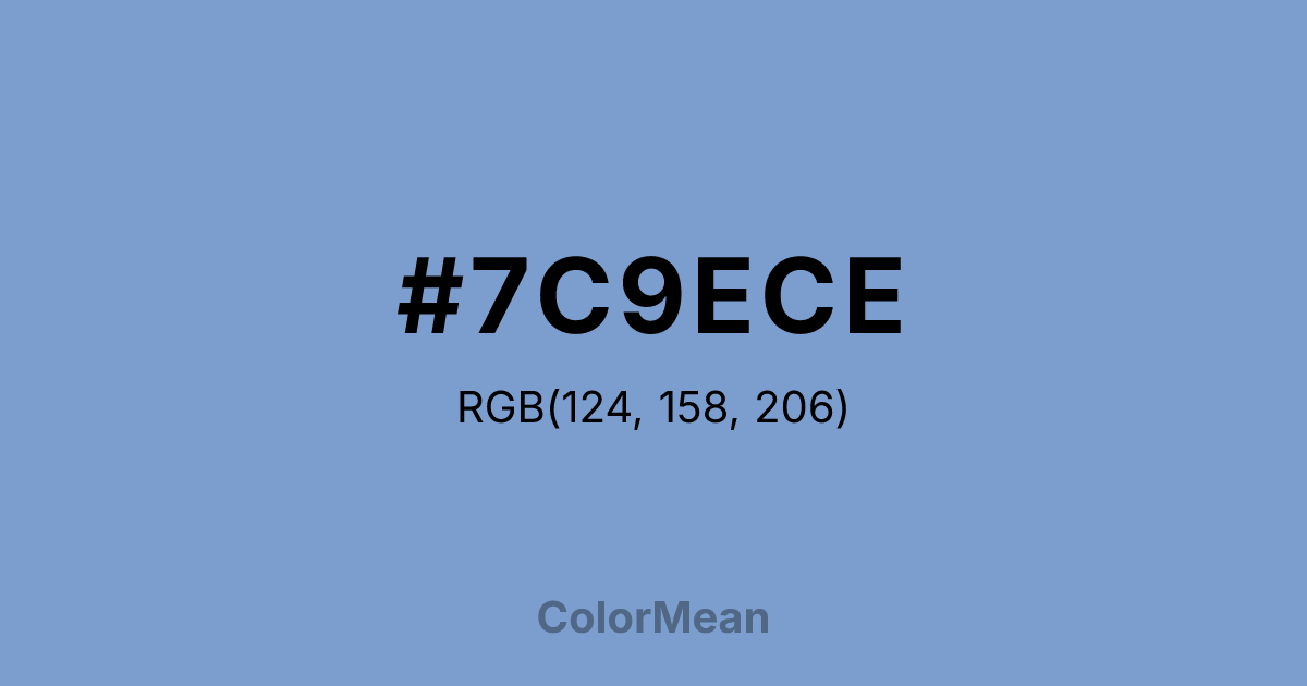 #7C9ECE color swatch