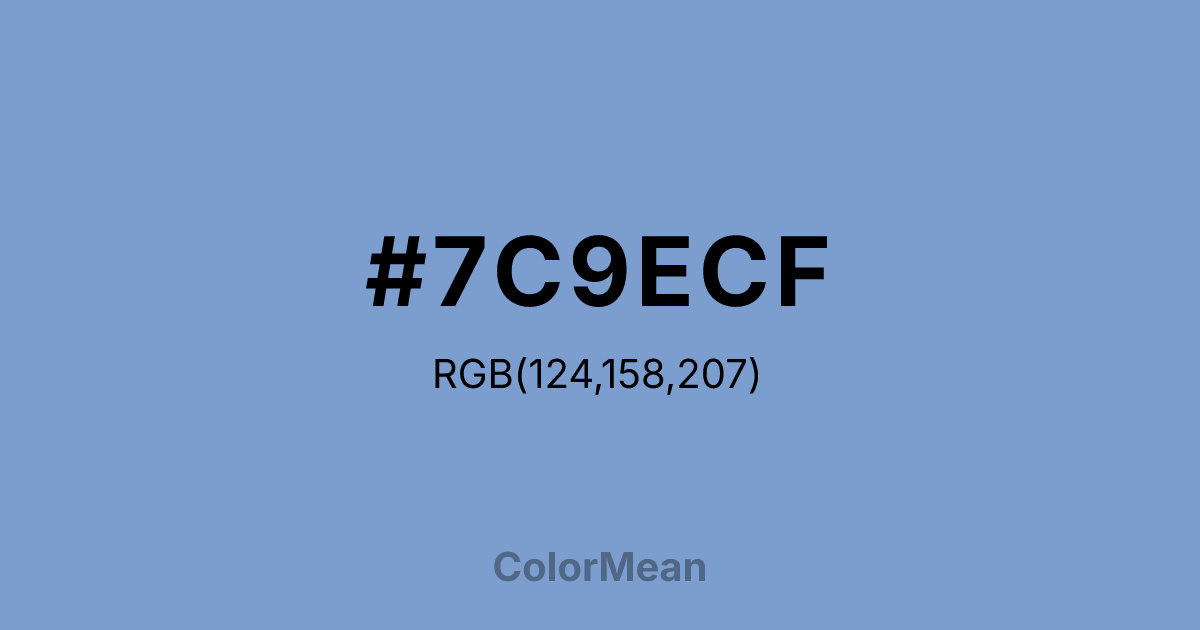#7C9ECF color swatch