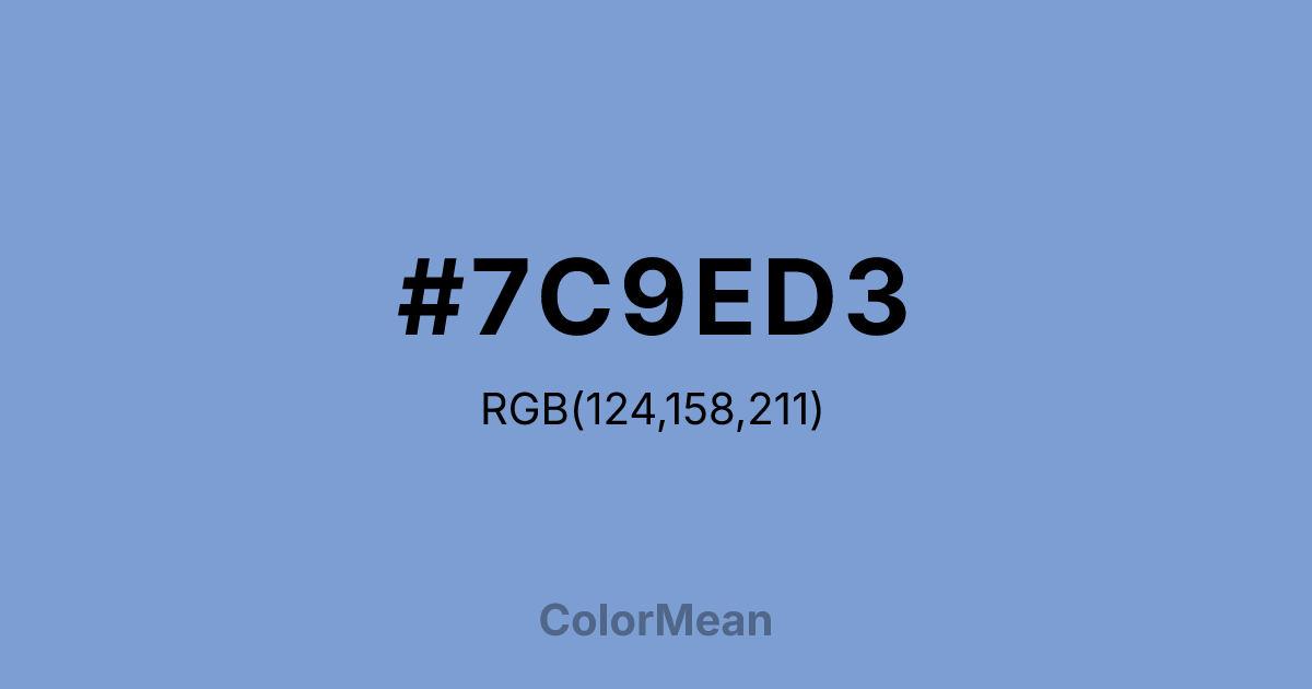 #7C9ED3 color swatch