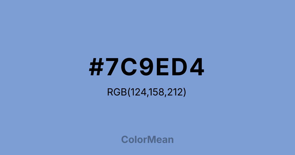 #7C9ED4 color swatch