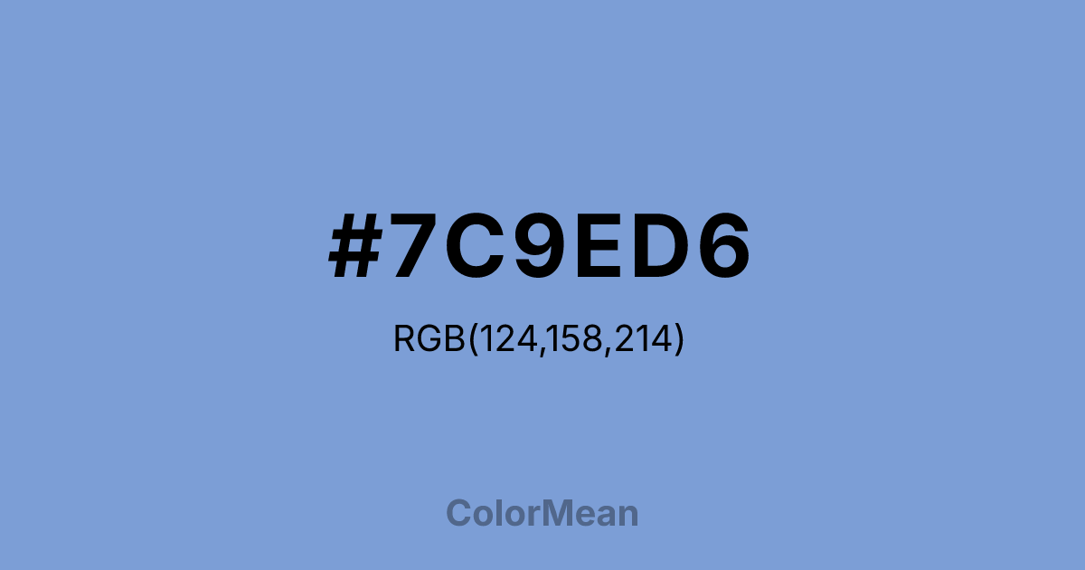 #7C9ED6 color swatch