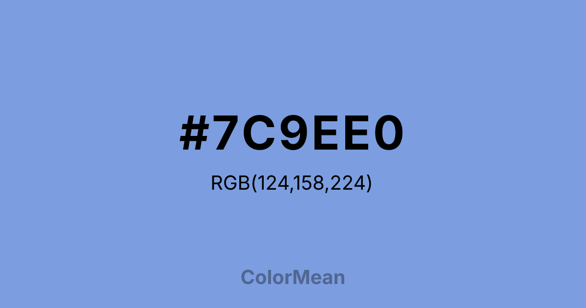 #7C9EE0 color swatch