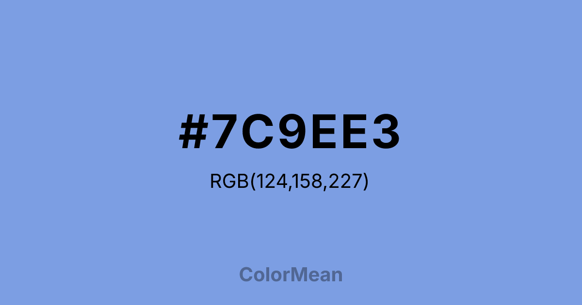#7C9EE3 color swatch