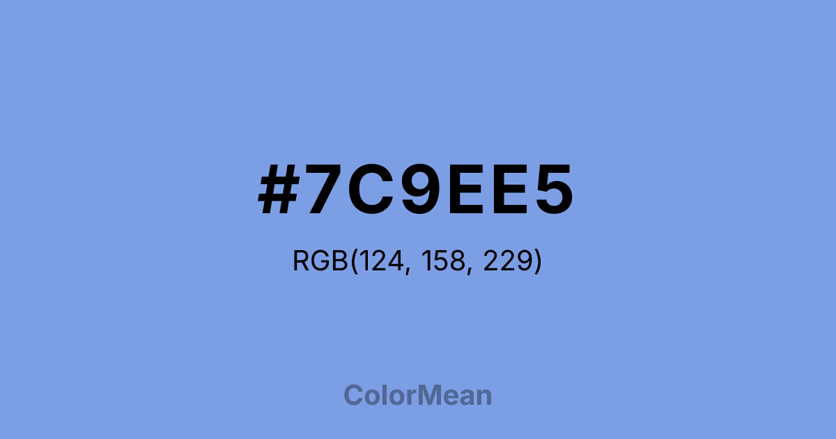 #7C9EE5 color swatch
