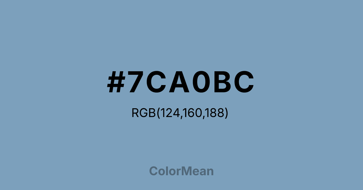 #7CA0BC color swatch