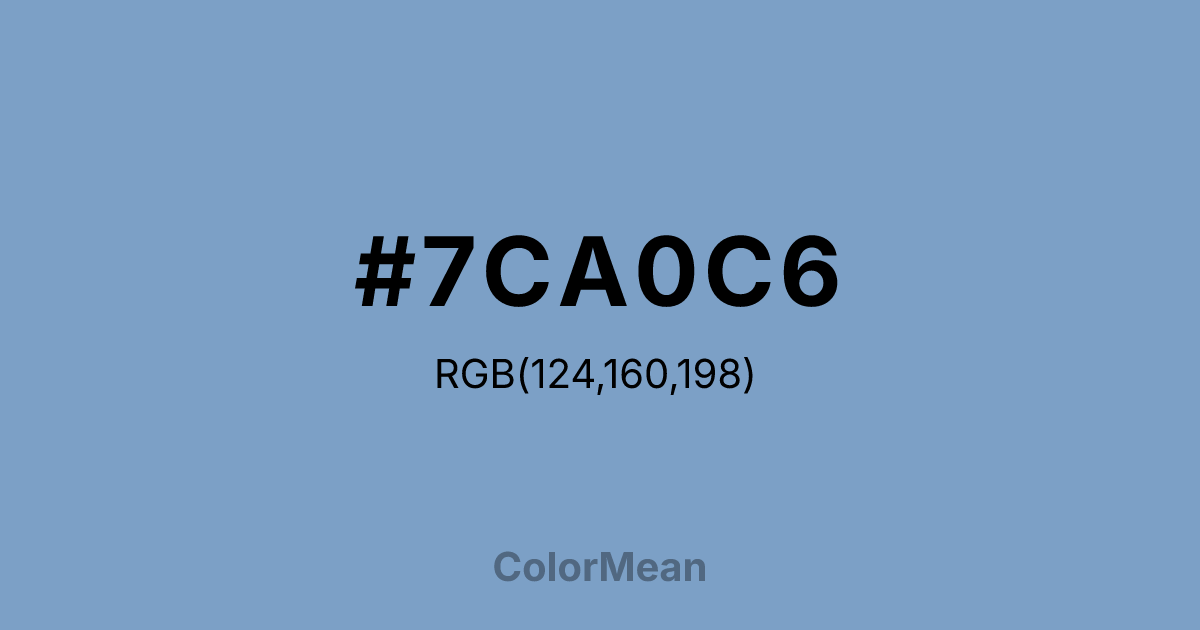#7CA0C6 color swatch