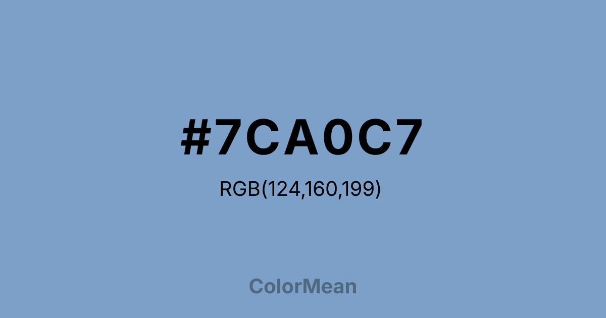 #7CA0C7 color swatch