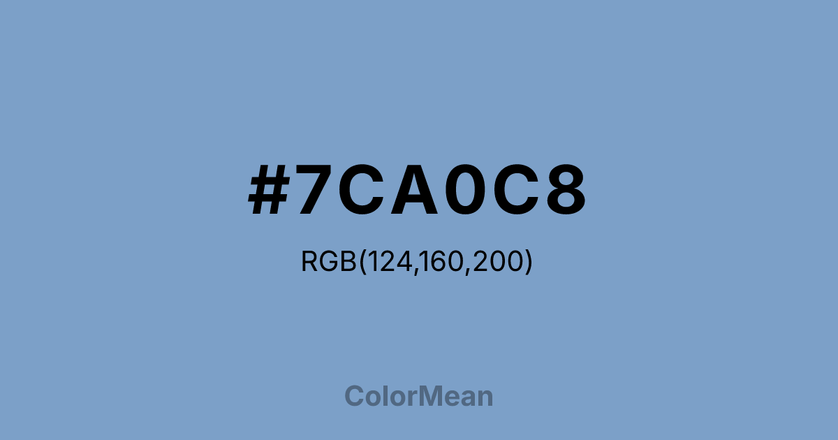 #7CA0C8 color swatch
