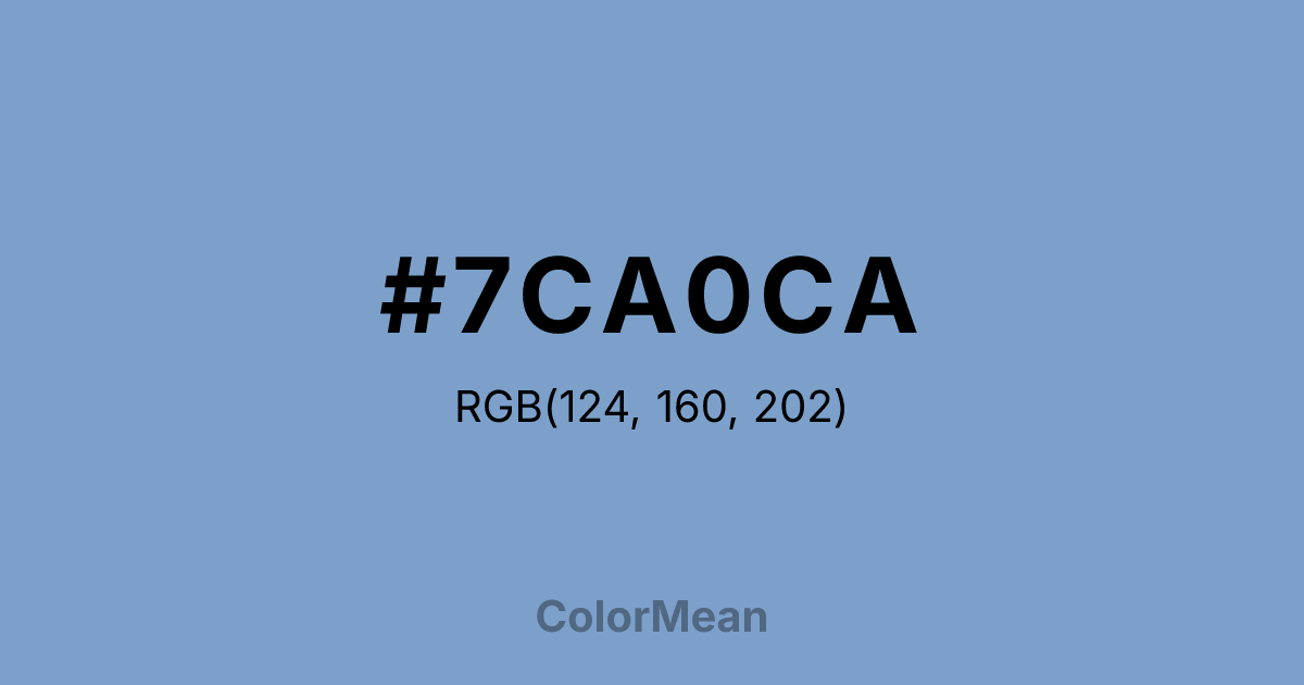 #7CA0CA color swatch