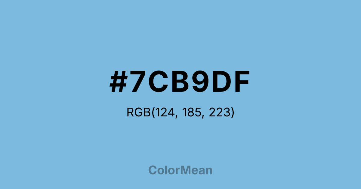 #7CB9DF color swatch