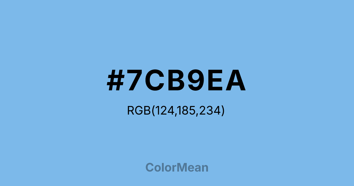 #7CB9EA color swatch